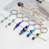 Colorful Heart Evil Eye Keychain Car Keyring Women Men Jewelry