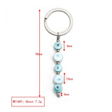 Colorful Heart Evil Eye Keychain Car Keyring Women Men Jewelry