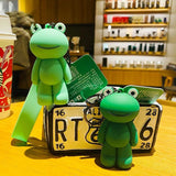Smiling Face Frog Keychain Creative Animal Doll Bag Pendant