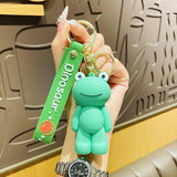 Smiling Face Frog Keychain Creative Animal Doll Bag Pendant
