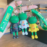 Smiling Face Frog Keychain Creative Animal Doll Bag Pendant