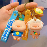 Cute Pig Doll Key Chains Cartoon Animal Charm Key Ring Couple Bag Car Pendant