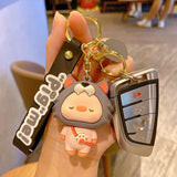 Cute Pig Doll Key Chains Cartoon Animal Charm Key Ring Couple Bag Car Pendant