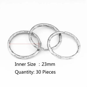 Metal Key Holder Split Rings Unisex Keyring Keychain Finding Accessory