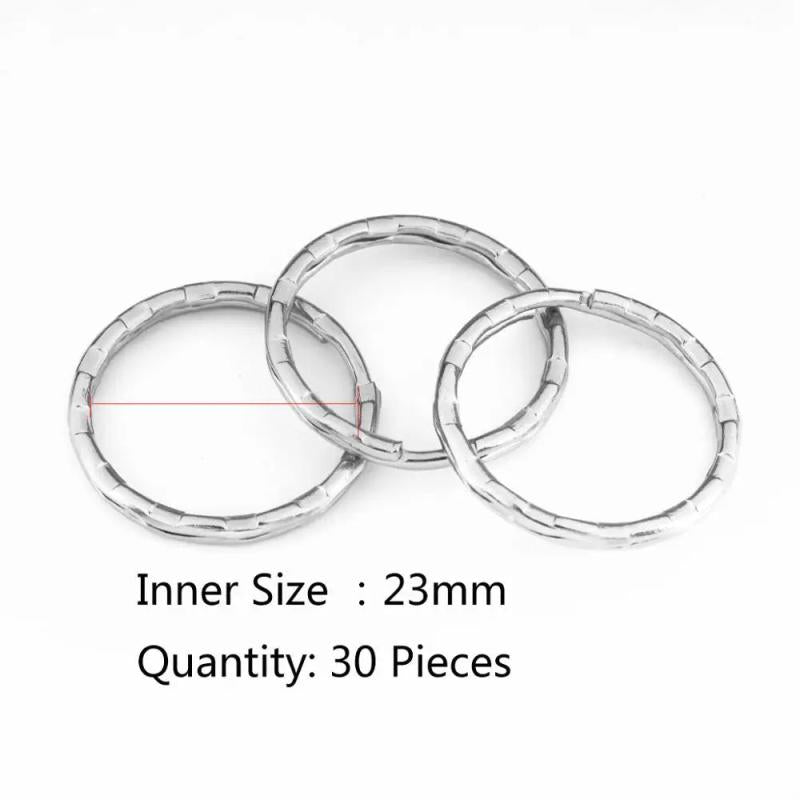 Metal Key Holder Split Rings Unisex Keyring Keychain Finding Accessory
