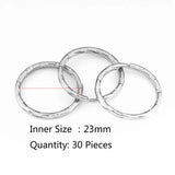 Metal Key Holder Split Rings Unisex Keyring Keychain Finding Accessory