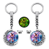 Luminous Zodiac Sign Keychain Charms Glow In The Dark Constellation Key Ring