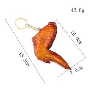 Roasted Chicken Wings Keychain