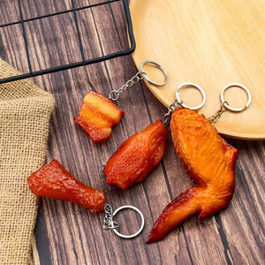 Roasted Chicken Wings Keychain