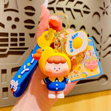 Duck Headgear Kids Keychain PVC Pendant Key Chain