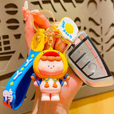 Duck Headgear Kids Keychain PVC Pendant Key Chain