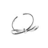 Summer Silver Bow Bracelet For Women INS Creative Birthday Party Fine Jewelry