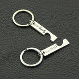 Beauty Beast Keychain Set, Soulmate Couples Gift, Heart Love Key ring