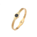 Stainless Steel Bangles Watch Shape Roman Numerals Bracelet