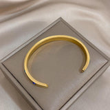 Multicolor Zircon Stainless Steel Bangles Bracelets Silver Wrist Jewelry