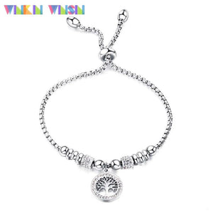 WinkinWinsin P Series Hand Chain Rose Plated Women Titanium Bracelet