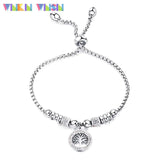 WinkinWinsin P Series Hand Chain Rose Plated Women Titanium Bracelet