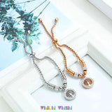 WinkinWinsin P Series Hand Chain Rose Plated Women Titanium Bracelet