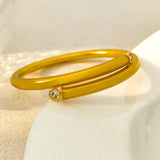 Bilandi Women's Bangle Bracelet High Plastic Tube Inner Silicone Bracelet
