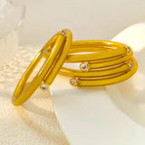 Bilandi Women's Bangle Bracelet High Plastic Tube Inner Silicone Bracelet