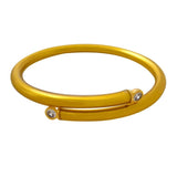 Bilandi Women's Bangle Bracelet High Plastic Tube Inner Silicone Bracelet