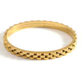 Thick Chunky Stainless Steel Bracelet for Women