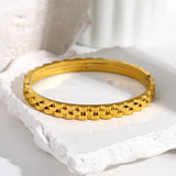 Thick Chunky Stainless Steel Bracelet for Women