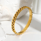 Thick Chunky Stainless Steel Bracelet for Women
