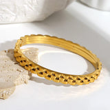 Thick Chunky Stainless Steel Bracelet for Women