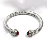 Colorful Zircon Braided Bracelet 7MM for Women