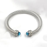 Colorful Zircon Braided Bracelet 7MM for Women