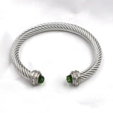 Colorful Zircon Braided Bracelet 7MM for Women