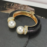 European and American Pearl Bracelet Cuff Bangle Charm Jewelry