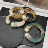 European and American Pearl Bracelet Cuff Bangle Charm Jewelry