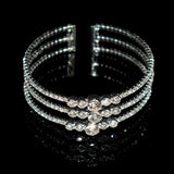 Exaggerated Crystal Wide Bracelet for Women