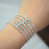 Exaggerated Crystal Wide Bracelet for Women