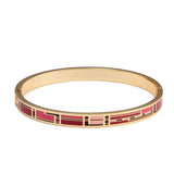 Enamel Stainless Steel Wedding Party Cuff Bangles