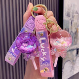 Oil Lollipop Rainbow Bean Keychain Couple Accessories Key Chain
