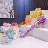 Oil Lollipop Rainbow Bean Keychain Couple Accessories Key Chain