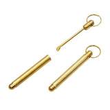 10pcs Ear Spoons Tobacco Pipe Shovel Keychain Pendant Sniffer Portable