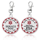 Service Dog Tag, Emotional Support Dog Tag Keychain