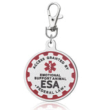 Service Dog Tag, Emotional Support Dog Tag Keychain