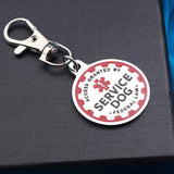 Service Dog Tag, Emotional Support Dog Tag Keychain