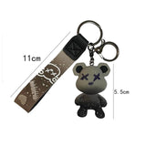 Resin Bear Pendant Keychain Charm for Bag Car KeyRing