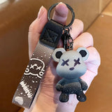 Resin Bear Pendant Keychain Charm for Bag Car KeyRing
