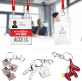 10PCS Swivel Clasps Lanyard Snap Hooks with Key Rings