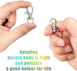 10PCS Swivel Clasps Lanyard Snap Hooks with Key Rings