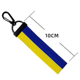 Ukraine Flag Keychain Key Ring