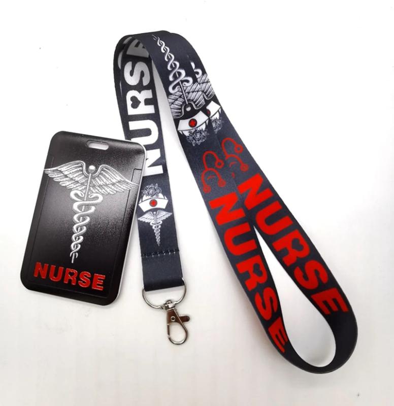 1pc Doctors Nurse Key Chain Neck Strap Camera ID Lanyard