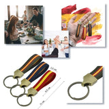 Spain Flag Keychain Charm Bracelet Dangler